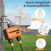 Diivoo WiFi Öntözőóra 2 Kimenettel, Vízfogyasztásmérővel és Okos Alkalmazással 2