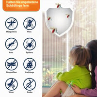 Perdea magnetică împotriva insectelor DIKER pentru ușă de balcon 140x200 cm, albă, perdea pentru terasă cu montare fără găurire 4
