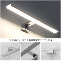 DILUMEN Tükörvilágítás Fürdőszobai Fali Lámpa Kapcsolóval, 50 cm, 15W, 1200lm, 4000K Természetes Fehér Fény 3