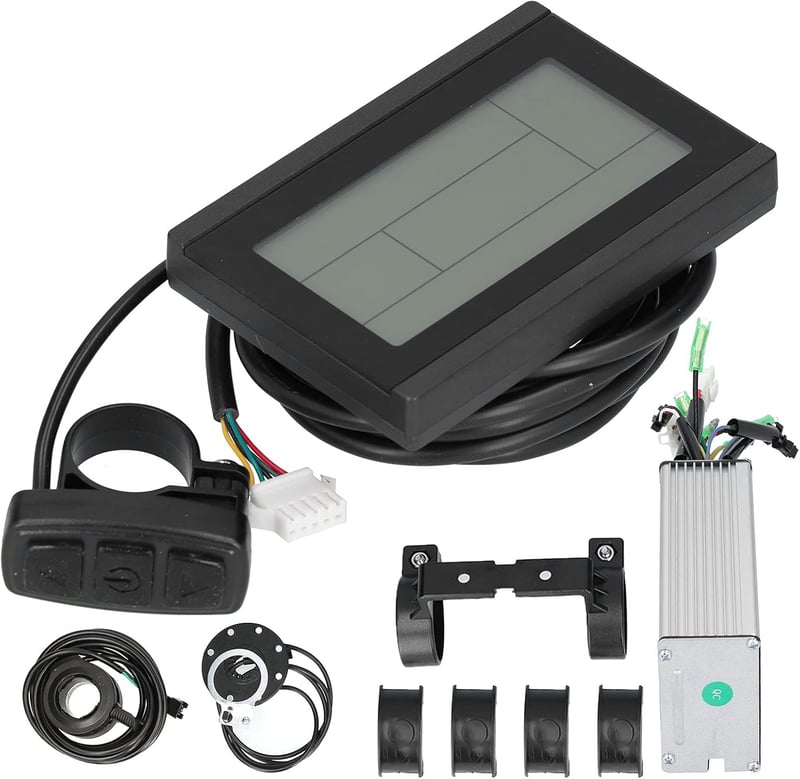 Dilwe 36V/48V 500W Elektromos Kerékpár Vezérlő Szett KT LCD3 Kijelzővel - E-Bike Átalakító Készlet Alumínium Hűtéssel, Hüvelykujj Gázkarral