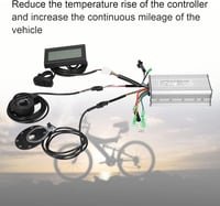 Dilwe 36V/48V 500W Elektromos Kerékpár Vezérlő Szett KT LCD3 Kijelzővel - E-Bike Átalakító Készlet Alumínium Hűtéssel, Hüvelykujj Gázkarral 3