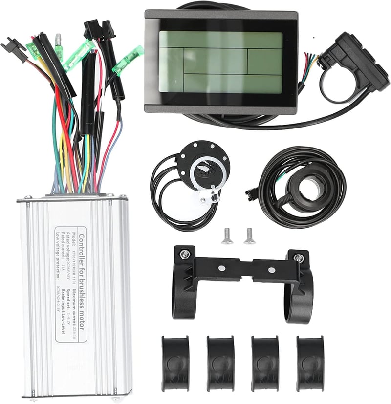 Dilwe 36V/48V 500W Elektromos Kerékpár Vezérlő Szett KT LCD3 Kijelzővel - E-Bike Átalakító Készlet Alumínium Hűtéssel, Hüvelykujj Gázkarral