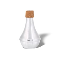 Sordină Dreaptă Dilwe pentru Trompetă, Aliaj de Aluminiu cu Plută, Accesoriu pentru Instrumente de Suflat, Argintiu 1