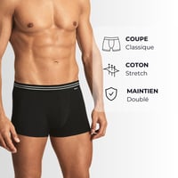Pachet 4 boxeri bărbați DIM EcoDIM - Bumbac elastic, betelie clasică 4