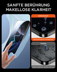 DIMONCOAT 4 ks Ochranné tvrdené sklo na displej s ochranou súkromia pre iPhone 16 Pro 6,3 palca, kompatibilné s automatickou kalibračnou súpravou, vojenská ochrana 9H+, Anti-Spy 6