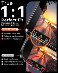 DIMONCOAT 4 ks Ochranné tvrdené sklo na displej s ochranou súkromia pre iPhone 16 Pro 6,3 palca, kompatibilné s automatickou kalibračnou súpravou, vojenská ochrana 9H+, Anti-Spy 2