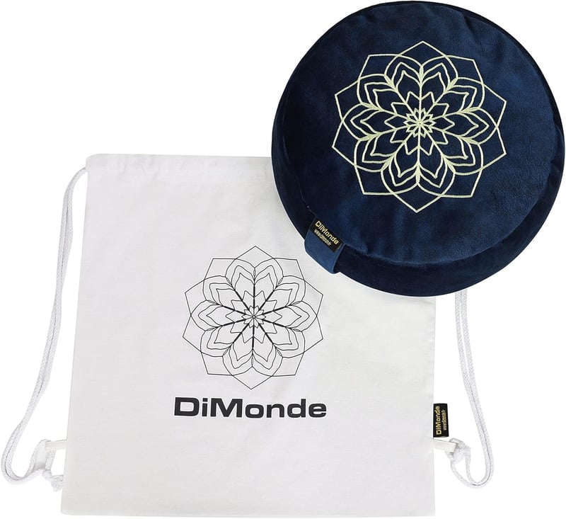 DiMonde Zafu meditációs párna kerek buckwheat magpal mosható mandala 33cm
