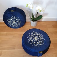 DiMonde Zafu meditációs párna kerek buckwheat magpal mosható mandala 33cm 6
