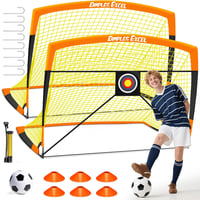 Dimples Excel Pop-Up felugró focukapu 2 db-os szett - narancssárga-fekete - 213x152 cm 1