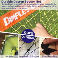 Dimples Excel vyskakovacia futbalová bránka pre deti, skladacia, 213x152 cm, oranžovo-čierna, na záhradu a tréning 2