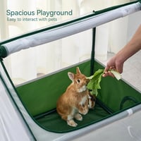 DINMO Nyúl és Tengerimalac Ketrecz Ajtóval, Kültéri Állat Enclosure Alátéttel 8
