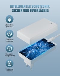 DINTYOU 12V 3.5A Hálózati Adapter - Fritz!Box 7530 AX, 7690, 6690, 5590, 7490 Routerekhez - 5.5x2.1mm Csatlakozó, Gyorstöltés, Rövidzárlat V 5