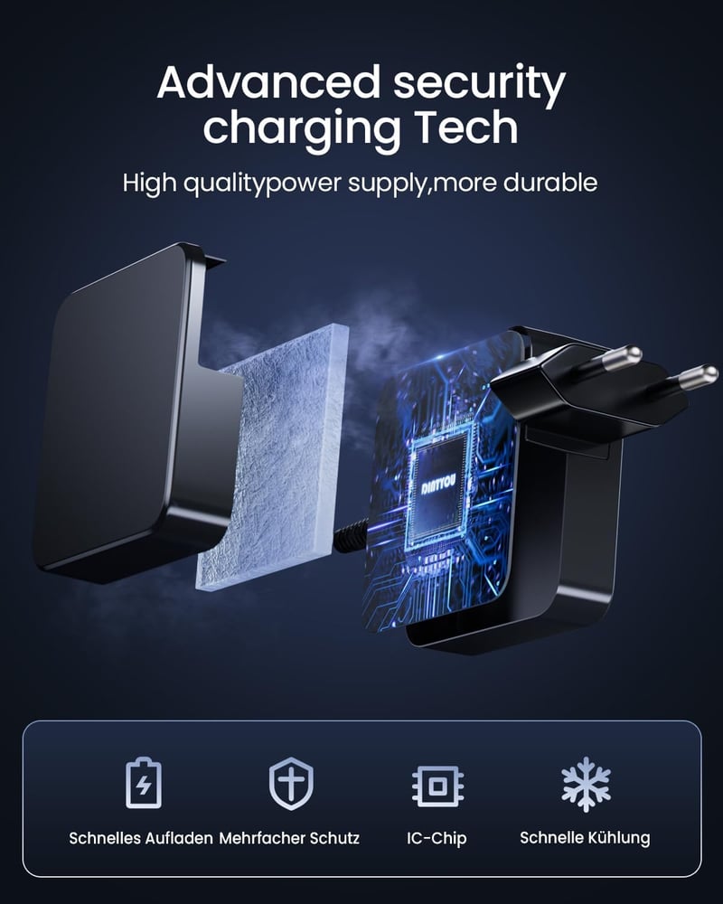 DINTYOU 45W Laptop Töltő 19V 2.37A 4.0x1.35mm - ASUS ZenBook UX305 UX330UA VivoBook Ultrabook Kompatibilis Adapter Túlfeszültség Védelemmel