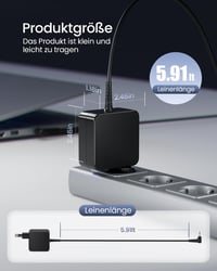 DINTYOU 45W Laptop Töltő 19V 2.37A 4.0x1.35mm - ASUS ZenBook UX305 UX330UA VivoBook Ultrabook Kompatibilis Adapter Túlfeszültség Védelemmel 4