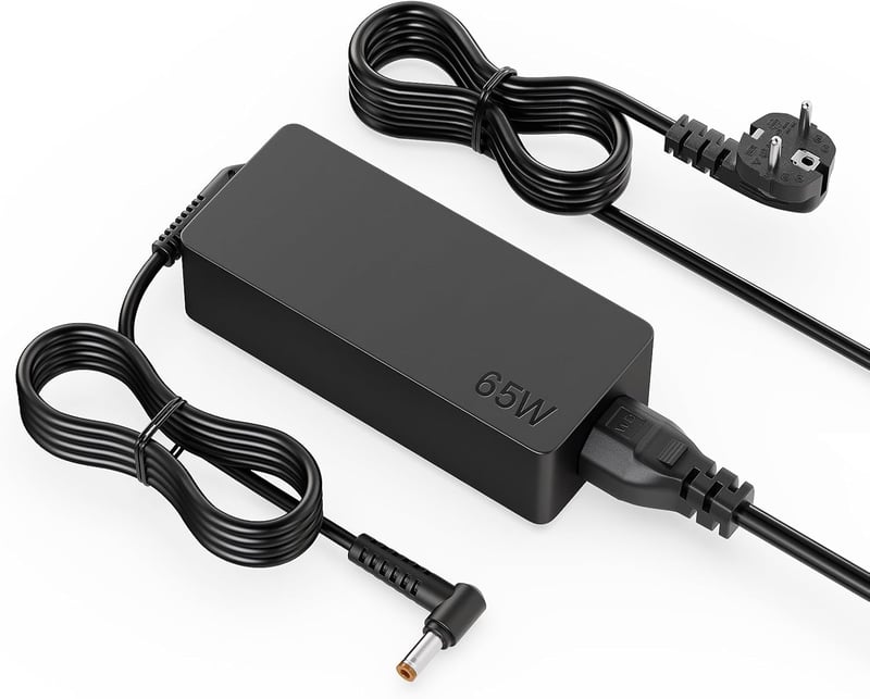 DINTYOU 65W Töltő 5.5x2.5mm - JBL Xtreme, Xtreme 2 Bluetooth Hangszóróhoz - Univerzális Adapter Toshiba, HP Készülékekhez - Gyorstöltő Funkc