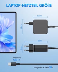 DINTYOU 65W USB-C Laptop Töltő PD 3.0 - Univerzális Hálózati Adapter Ultrabook, Tablet Készülékekhez - Kompatibilis Lenovo, Dell, HP, ASUS M 3