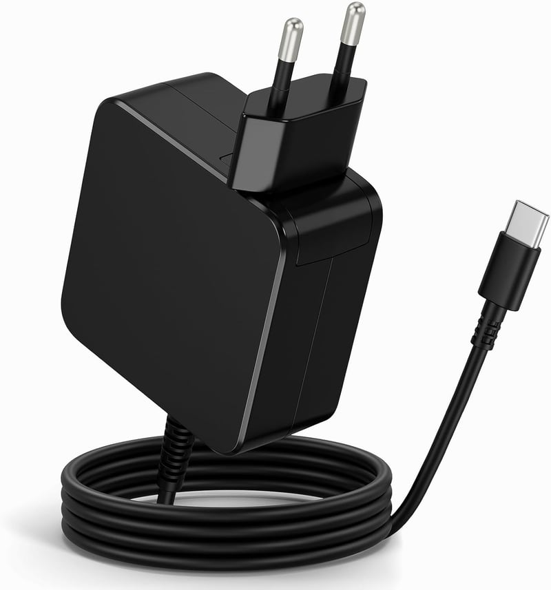 DINTYOU 65W USB-C Laptop Töltő PD 3.0 - Univerzális Hálózati Adapter Ultrabook, Tablet Készülékekhez - Kompatibilis Lenovo, Dell, HP, ASUS M