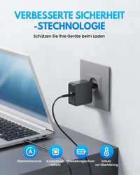 DINTYOU 65W USB-C Laptop Töltő PD 3.0 - Univerzális Hálózati Adapter Ultrabook, Tablet Készülékekhez - Kompatibilis Lenovo, Dell, HP, ASUS M 7