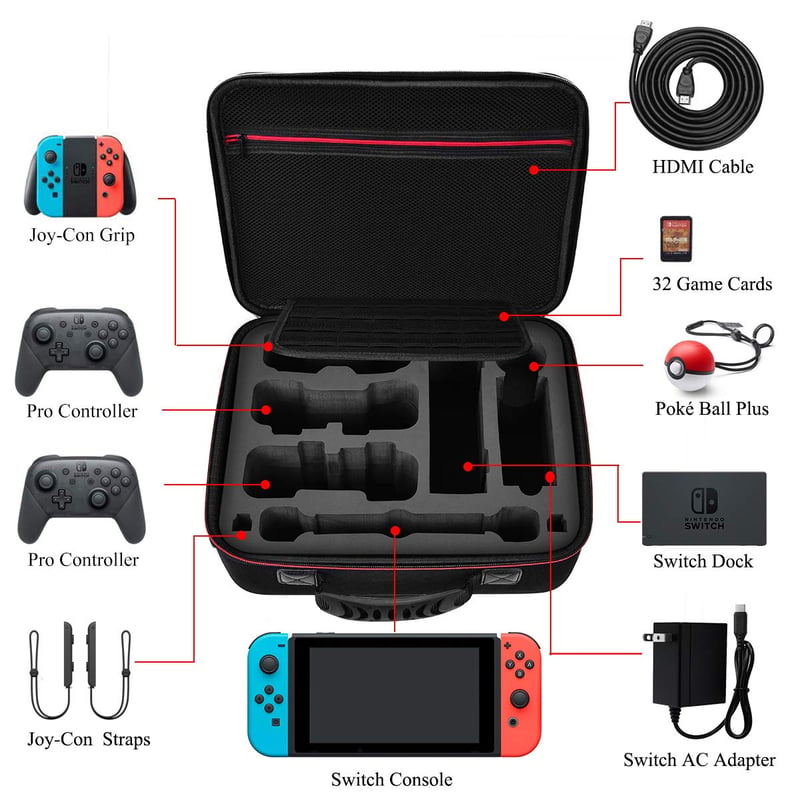 Diocall Nintendo Switch & OLED kemény védőtok konzolhoz és kiegészítőkhöz