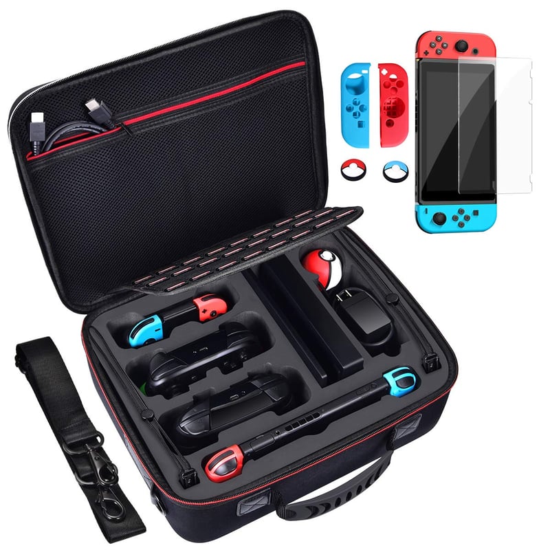 Diocall Nintendo Switch & OLED kemény védőtok konzolhoz és kiegészítőkhöz