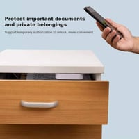 Dioche Bluetooth Okos Zár Fiókokhoz Szekrényekhez Alkalmazás Vezérlésű Rejtett Szerelésű Fehér Fiókzár Tuya Kompatibilis 3