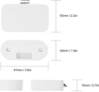 Dioche Bluetooth Okos Zár Fiókokhoz Szekrényekhez Alkalmazás Vezérlésű Rejtett Szerelésű Fehér Fiókzár Tuya Kompatibilis 5