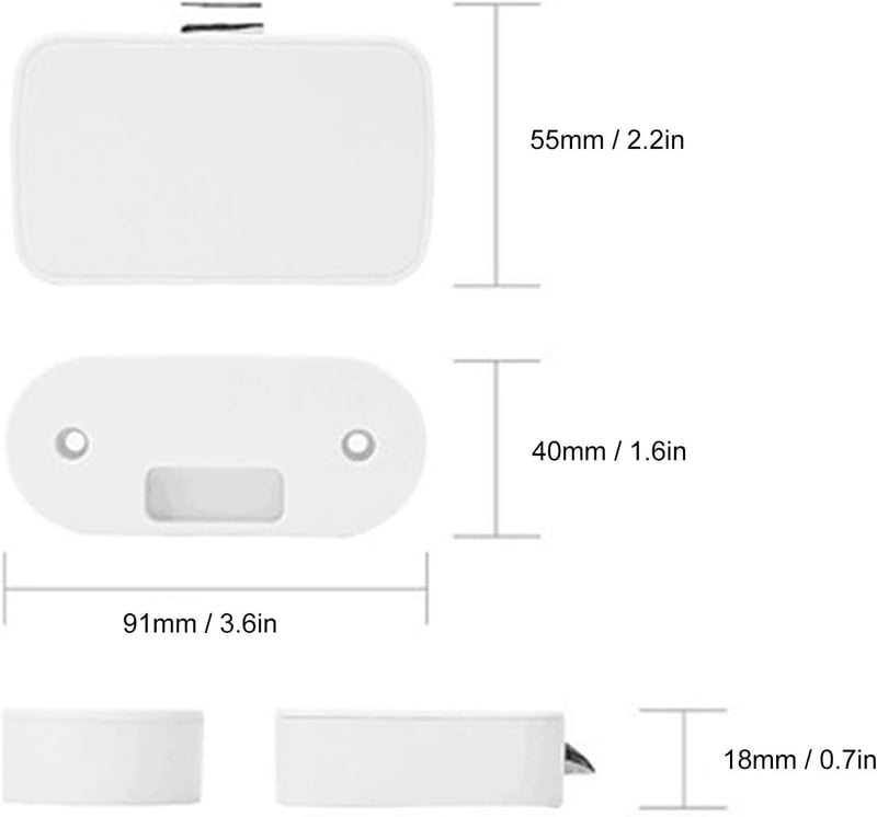 Dioche Bluetooth Okos Zár Fiókokhoz Szekrényekhez Alkalmazás Vezérlésű Rejtett Szerelésű Fehér Fiókzár Tuya Kompatibilis