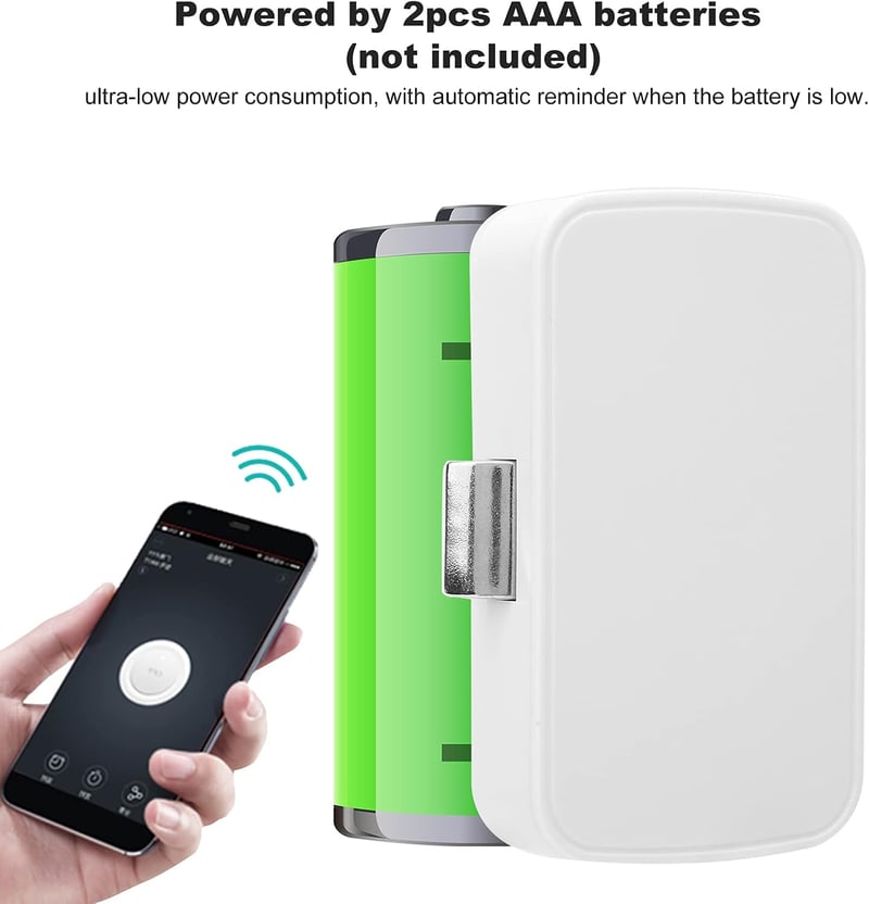 Dioche Bluetooth Okos Zár Fiókokhoz Szekrényekhez Alkalmazás Vezérlésű Rejtett Szerelésű Fehér Fiókzár Tuya Kompatibilis