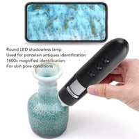 Dioche Digitális Mikroszkóp 1600X WiFi Hajvizsgáló Bőrelemző Készülék Fejbőr Hajszál Arcbőr Diagnosztika Fekete 7