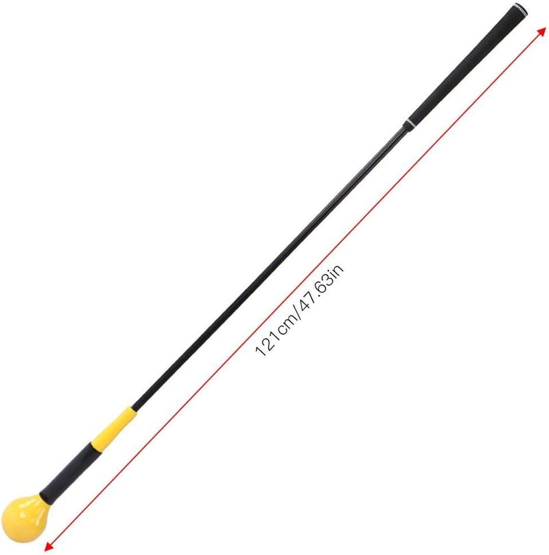 Dioche Golf Swing Edzőeszköz - Professzionális Lendületjavító Tréner Csúszásmentes Markolattal, Erő és Tempó Fejlesztésére, 120 cm
