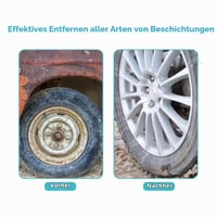 Pneumatické ihlové kladivo Dioche 3000 ot./min., pneumatický odstraňovač hrdze, uhlíková oceľ, 1/4" 10 CFM, 35 cm, čierne 8