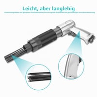 Pneumatické ihlové kladivo Dioche 3000 ot./min., pneumatický odstraňovač hrdze, uhlíková oceľ, 1/4" 10 CFM, 35 cm, čierne 5