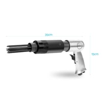 Pneumatické ihlové kladivo Dioche 3000 ot./min., pneumatický odstraňovač hrdze, uhlíková oceľ, 1/4" 10 CFM, 35 cm, čierne 4