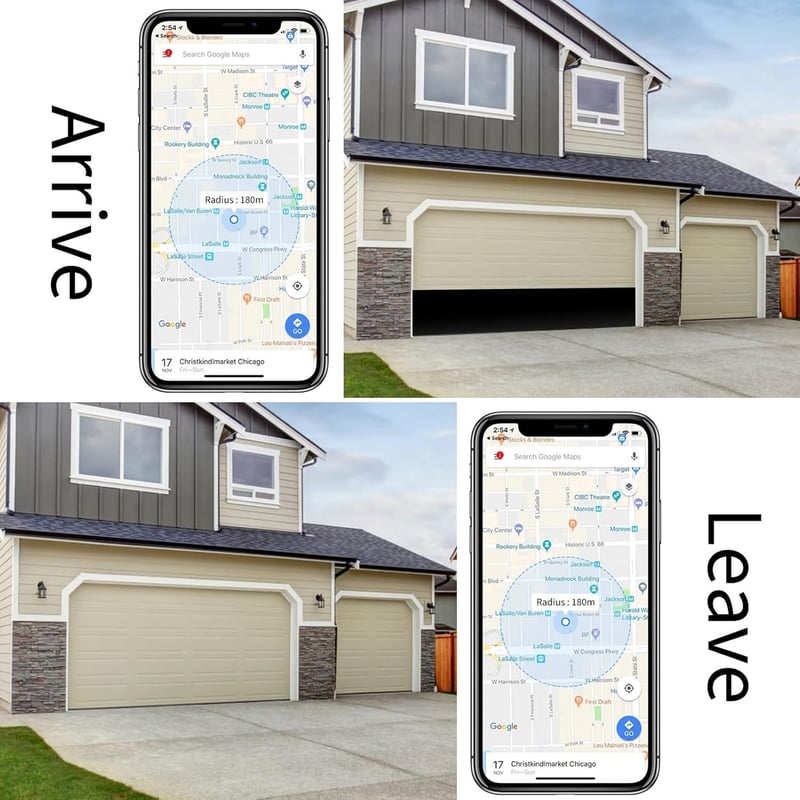 Dioche Smart WiFi Garázsajtó Nyitó Tuya App Vezérléssel, Alexa Google Assistant