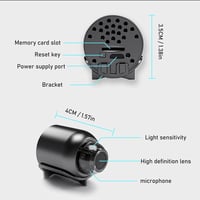 Dioche WiFi Mini Kamera 1080P HD Éjjellátó Biztonsági Kamera Mozgásérzékelővel Okostelefon Távfelügyelethez Beltéri Használatra 6