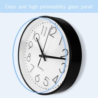 Ceas de perete silențios Diompirux 20 cm alb, ceas analogic cu cuarț fără ticăit, ceas decorativ rotund modern pentru școală, birou, living, bucătărie 5