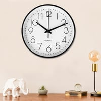 Ceas de perete silențios Diompirux 20 cm alb, ceas analogic cu cuarț fără ticăit, ceas decorativ rotund modern pentru școală, birou, living, bucătărie 1