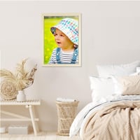 Ramă foto Diompirux Fa A4, poate fi agățată pe perete vertical sau orizontal ori așezată pe o suprafață plană, ramă pentru poster din lemn veritabil în stil vintage, pentru sufragerie și dormitor, culoarea lemnului natur 2