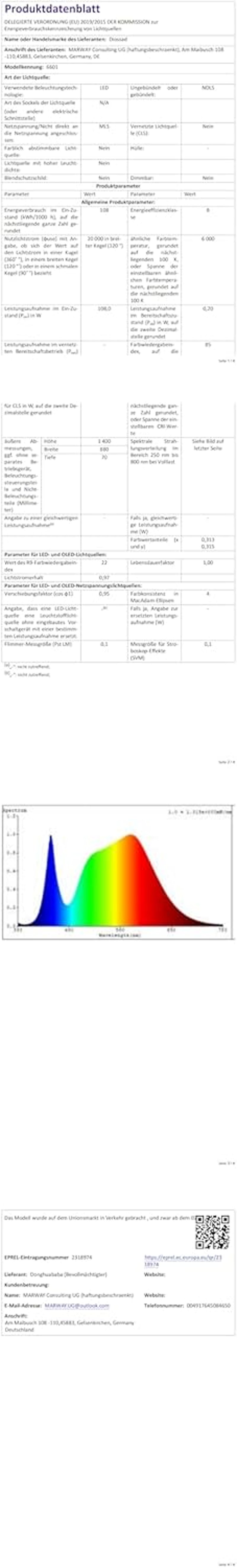 Diossad LED mennyezeti lámpa dimmelhető 2700-6500K távirányítóval 59W