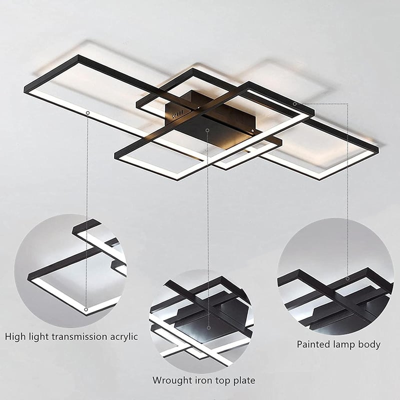 Diossad LED mennyezeti lámpa dimmelhető 2700-6500K távirányítóval 59W