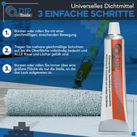 DIP Tools Premium Univerzális Vízálló Tömítőanyag 80g - Erős Ragasztó Csatornához 7