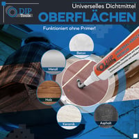 DIP Tools Premium Univerzális Vízálló Tömítőanyag 80g - Erős Ragasztó Csatornához 4