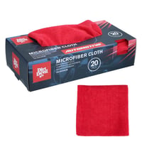 Lavetă auto din microfibră Dirt Devil 30x30 cm, roșu, set 20 bucăți, lavetă de curățare, lavetă pentru lustruire 1
