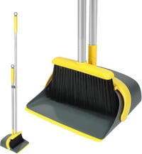 Dirty Fox Seprű és Lapát Szett 137cm Hosszú Nyéllel Sárga-Szürke 1