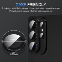 Ochranné sklo na šošovky fotoaparátu Diruite pre Samsung Galaxy S26 Ultra – HD tvrdené sklo a hliníkový kryt fotoaparátu, čierne (integrované) 7