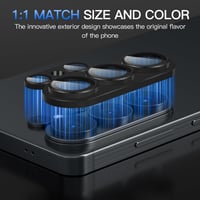 Ochranné sklo na šošovky fotoaparátu Diruite pre Samsung Galaxy S26 Ultra – HD tvrdené sklo a hliníkový kryt fotoaparátu, čierne (integrované) 6