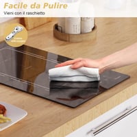 Disaenvir indukciós főzőlap 2 zónával, Flex Zone, 3500 W - fekete - 30 cm 9
