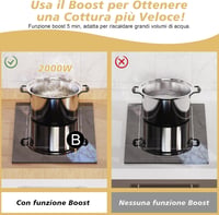 Disaenvir indukciós főzőlap 2 zónával, Flex Zone, 3500 W - fekete - 30 cm 3