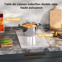 Disaenvir 2 lemezes indukciós főzőlap fehér 30cm 3500W 3