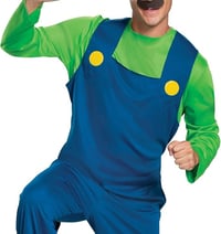 Unisex kostým Disguise Classic Luigi s čiapkou – veľkosť XL 5